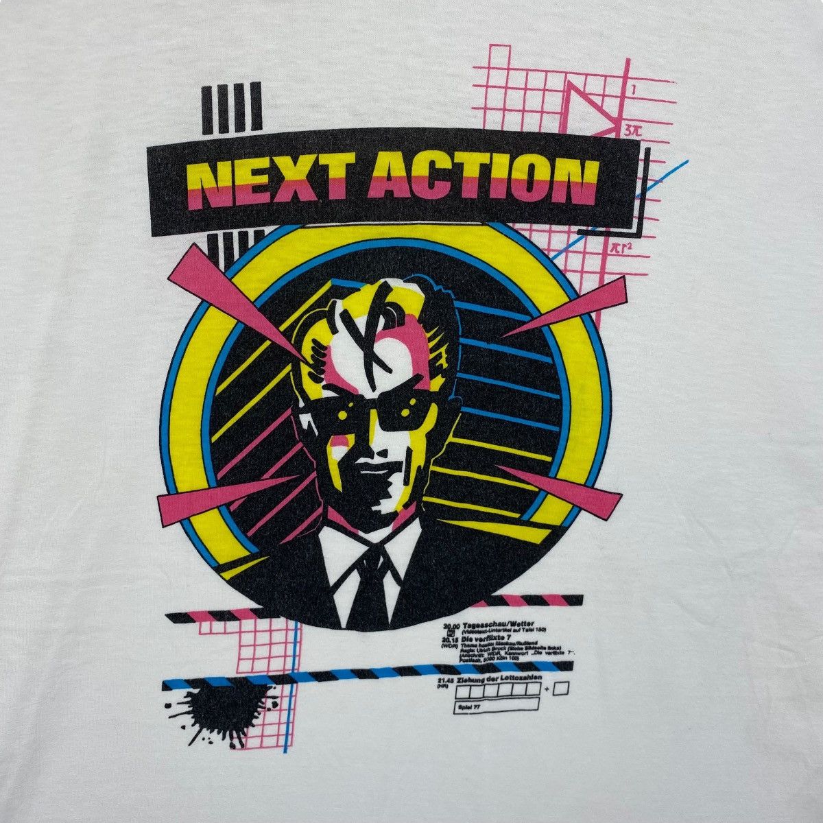 Other Vintage 80's MAX HEADROOM Next Action Graphic Tee Shirt Size US L / EU 52-54 / 3 - 2 Thumbnail