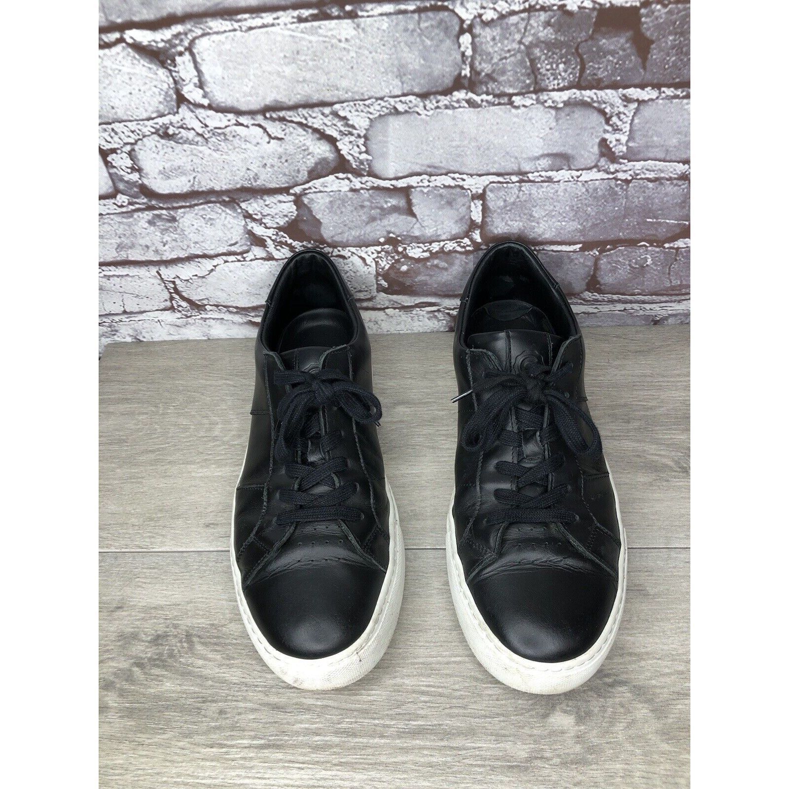 Greats Greats Brooklyn Black Leather Causal Lace Sneakers Shoes Men Size US 9.5 / EU 42-43 - 22 Thumbnail