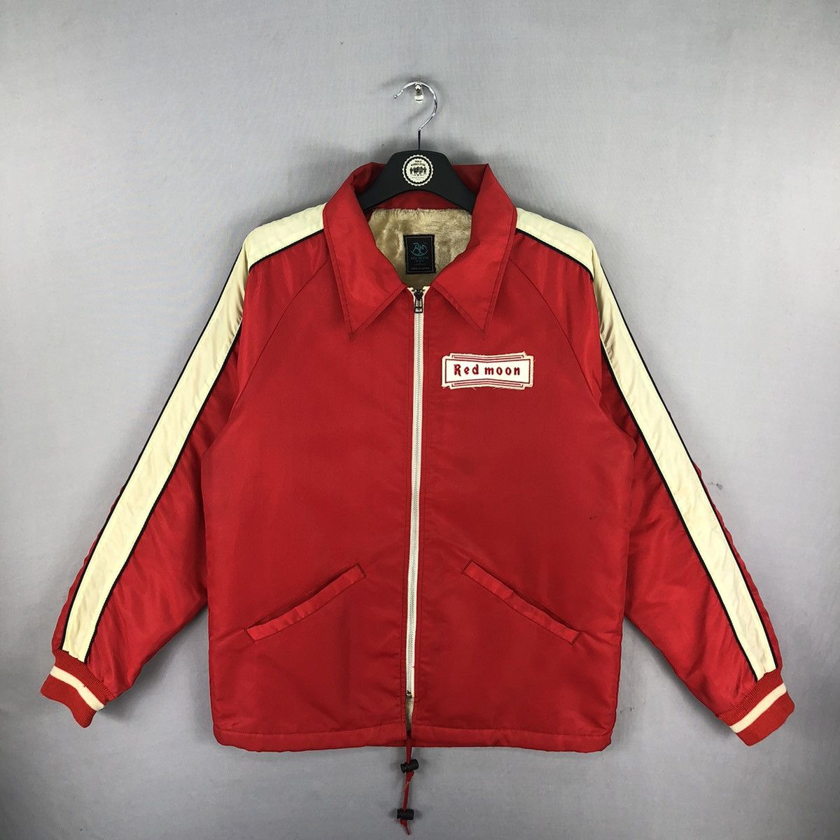 Japanese Brand × Redmoon × Vintage Vintage 90's Redmoon Zipper Coach Jacket Side Tape Size US M / EU 48-50 / 2 - 1 Thumbnail