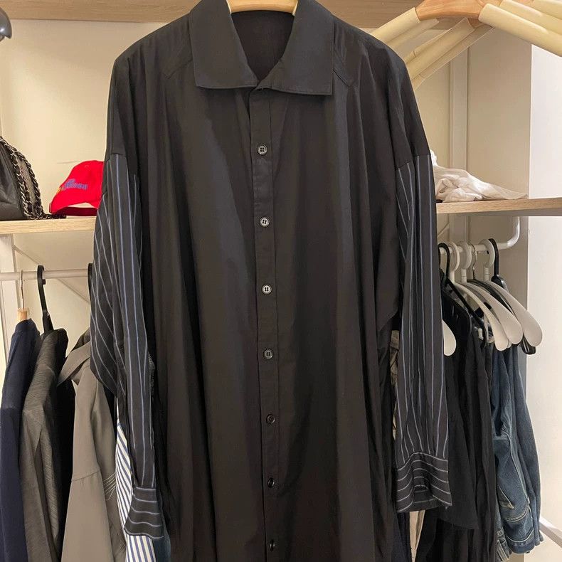 Yohji Yamamoto Yohji Yamamoto 19ss blue long-sleeve shirt 2504-Nextarrow Size US L / EU 52-54 / 3 - 1 Thumbnail
