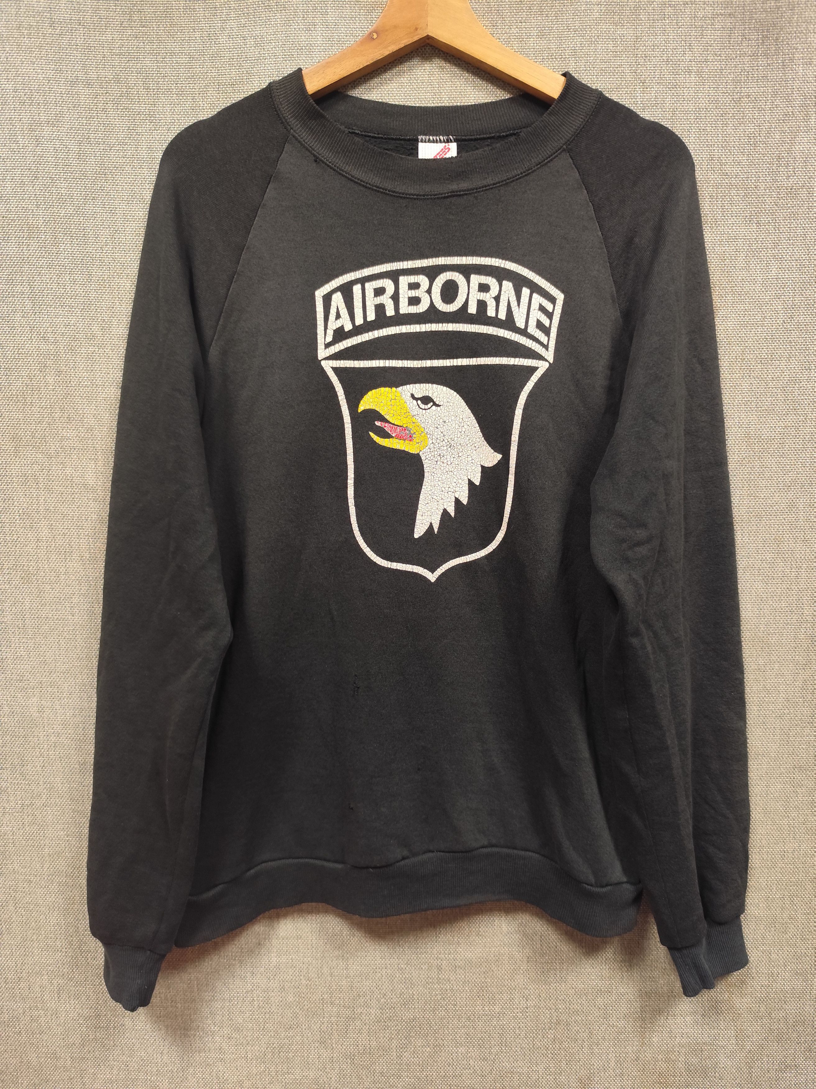 Vintage Vintage 90s sweatshirt airborne Size US M / EU 48-50 / 2 - 1 Thumbnail