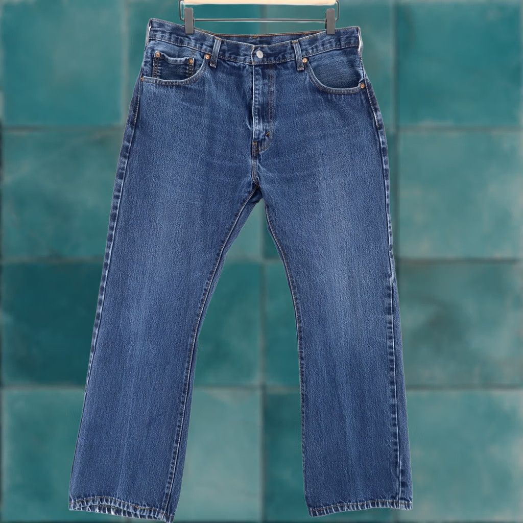 Levi's Levi's 517 Jeans Mens 36x32 Blue Bootcut Slim Denim Zip Fly Size US 36 / EU 52 - 1 Thumbnail