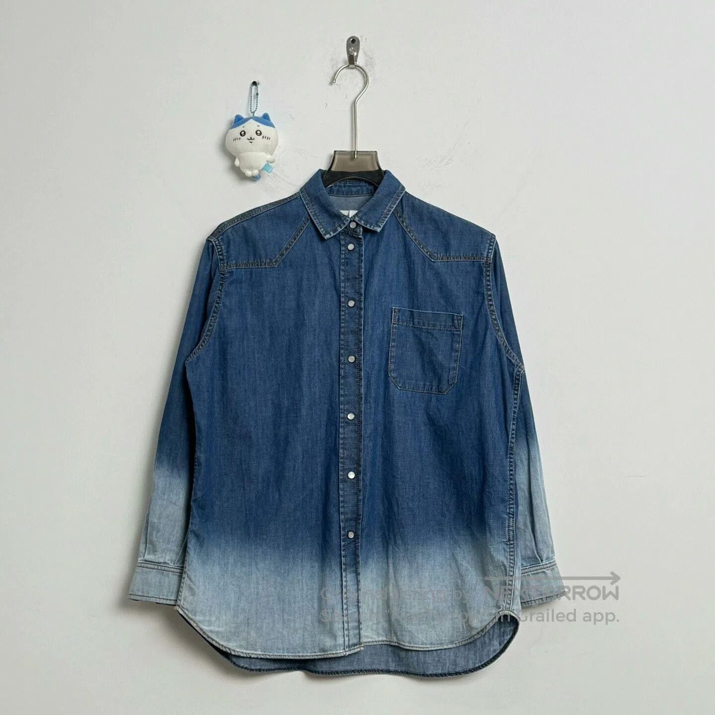 Weekend Max Mara Gradient Denim Shirt by Maxmara Weekend. Size XS / US 0-2 / IT 36-38 - 1 Thumbnail
