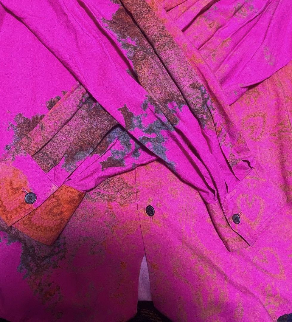 Ground Y AW23 Pink Shirt Rayon Size US S / EU 44-46 / 1 - 7 Thumbnail