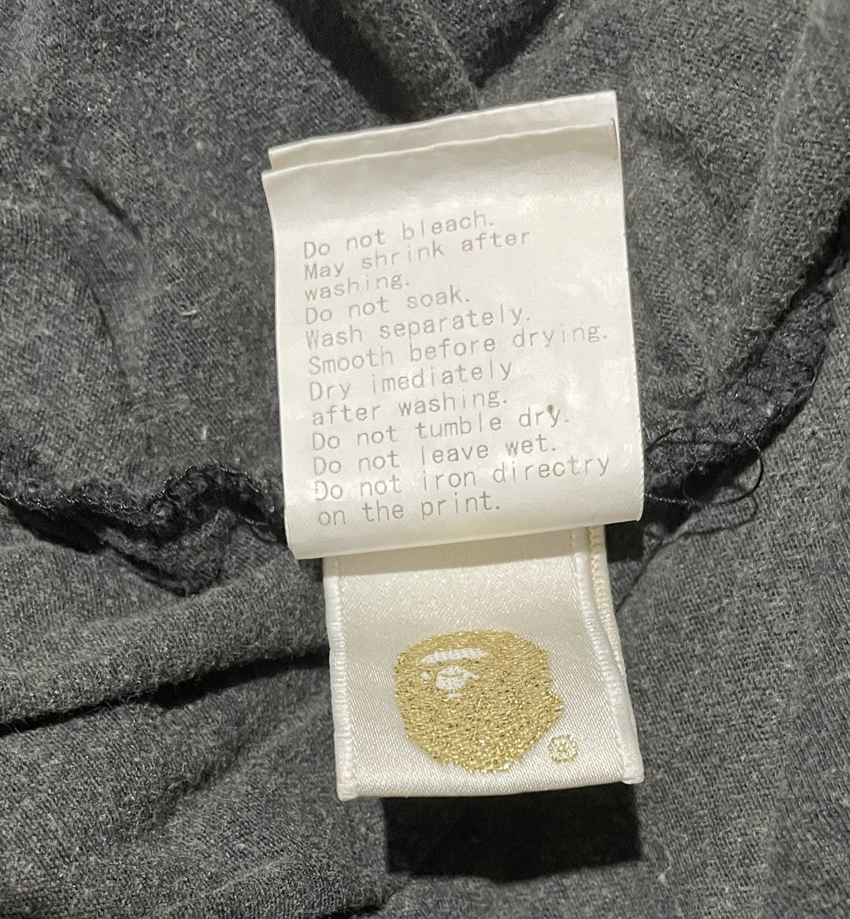 Bape A BATHING APE IN LUKEWARM WATER WLIABA SINGLE STITCH T-SHIRT Size US S / EU 44-46 / 1 - 8 Thumbnail