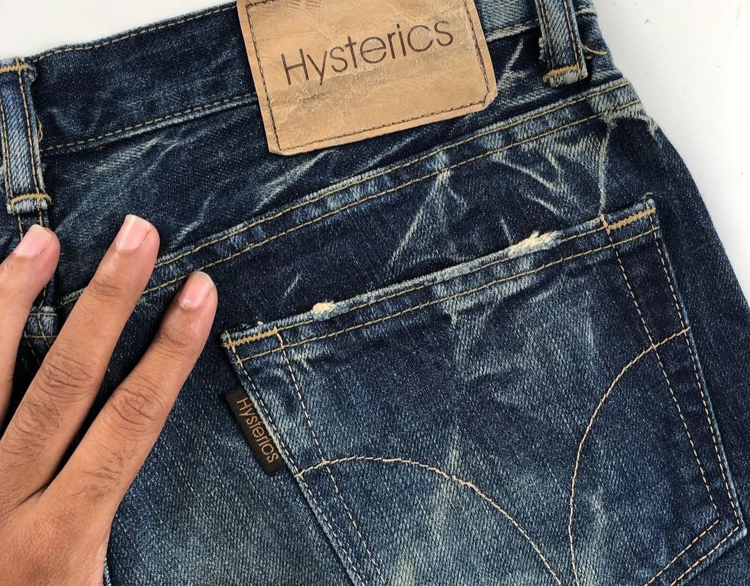 Hysteric Glamour Hysteric Glamour Iconic 90’ studded denim blue jeans Size US 30 / EU 46 - 2 Thumbnail