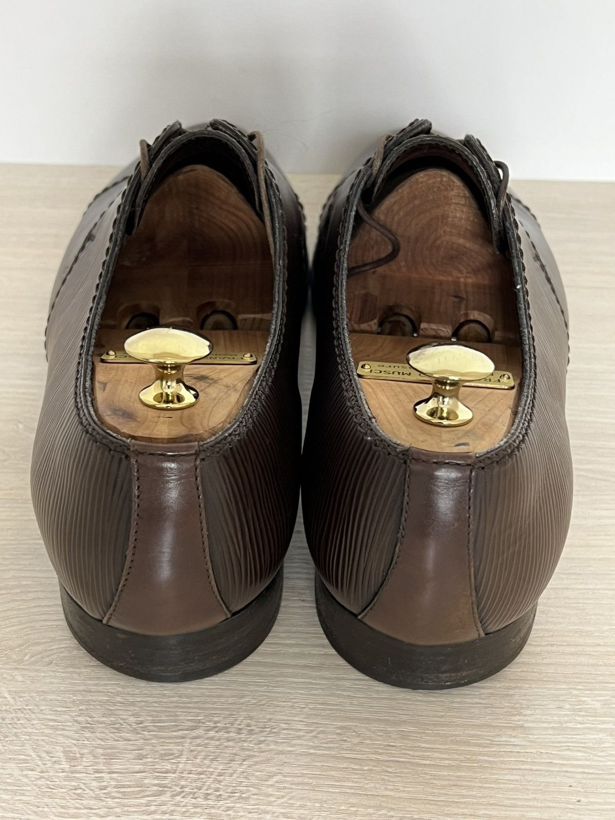Louis Vuitton Louis Vuitton Epi Leather Cap Toe Derby Shoes Brown Size 10 Size US 10 / EU 43 - 9 Thumbnail
