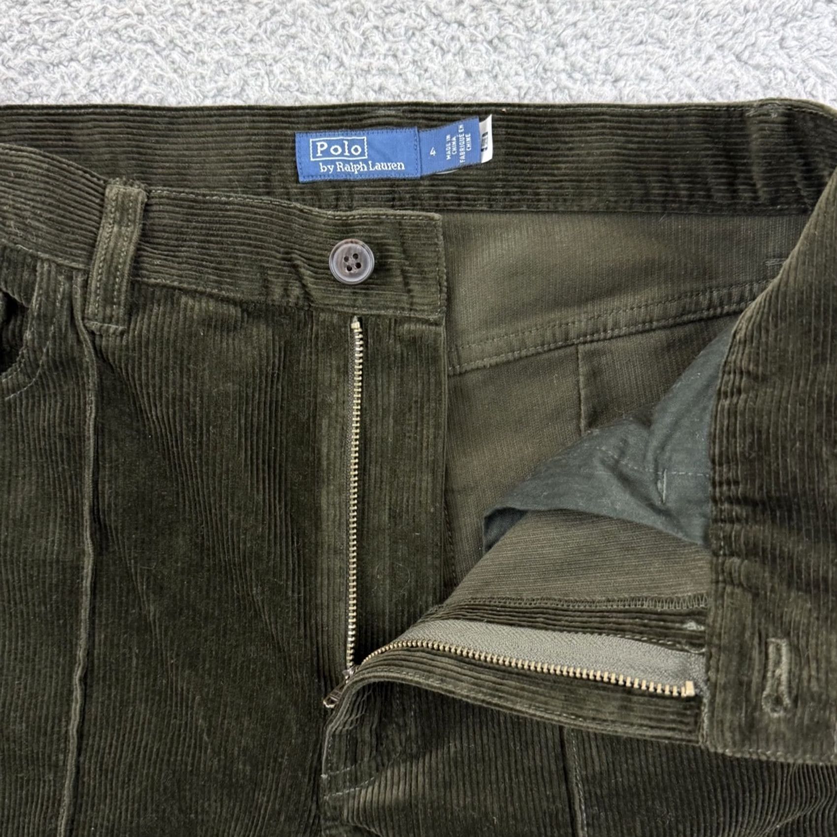 Polo Ralph Lauren VINTAGE Polo Ralph Lauren Pants Womens 4 Green Corduroy Flare Bell Bottoms Boho Shirt? Size 27" / US 4 / IT 40 - 4 Thumbnail