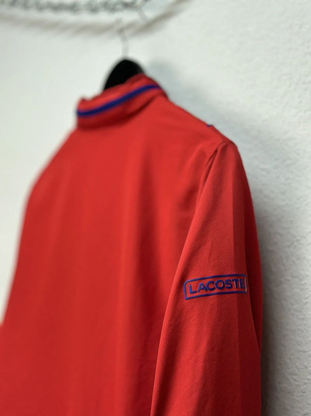 Lacoste Vintage Lacoste Zip Hoodie Jacket Sk8 Red Polo Ralph Lauren Size US M / EU 48-50 / 2 - 15 Thumbnail