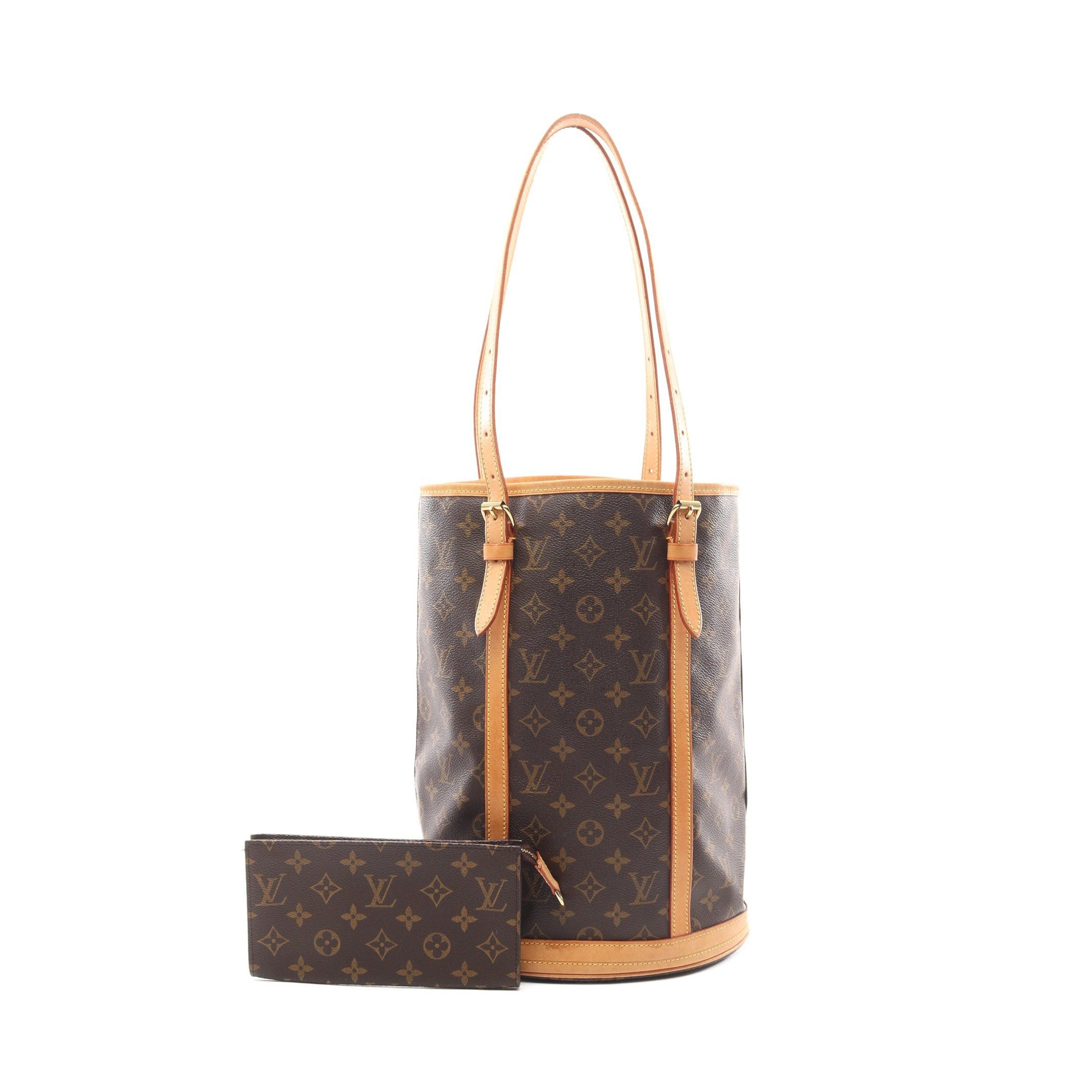 Louis Vuitton Louis Vuitton Bucket Gm Monogram Shoulder Bag Leather Brown Size ONE SIZE - 1 Thumbnail
