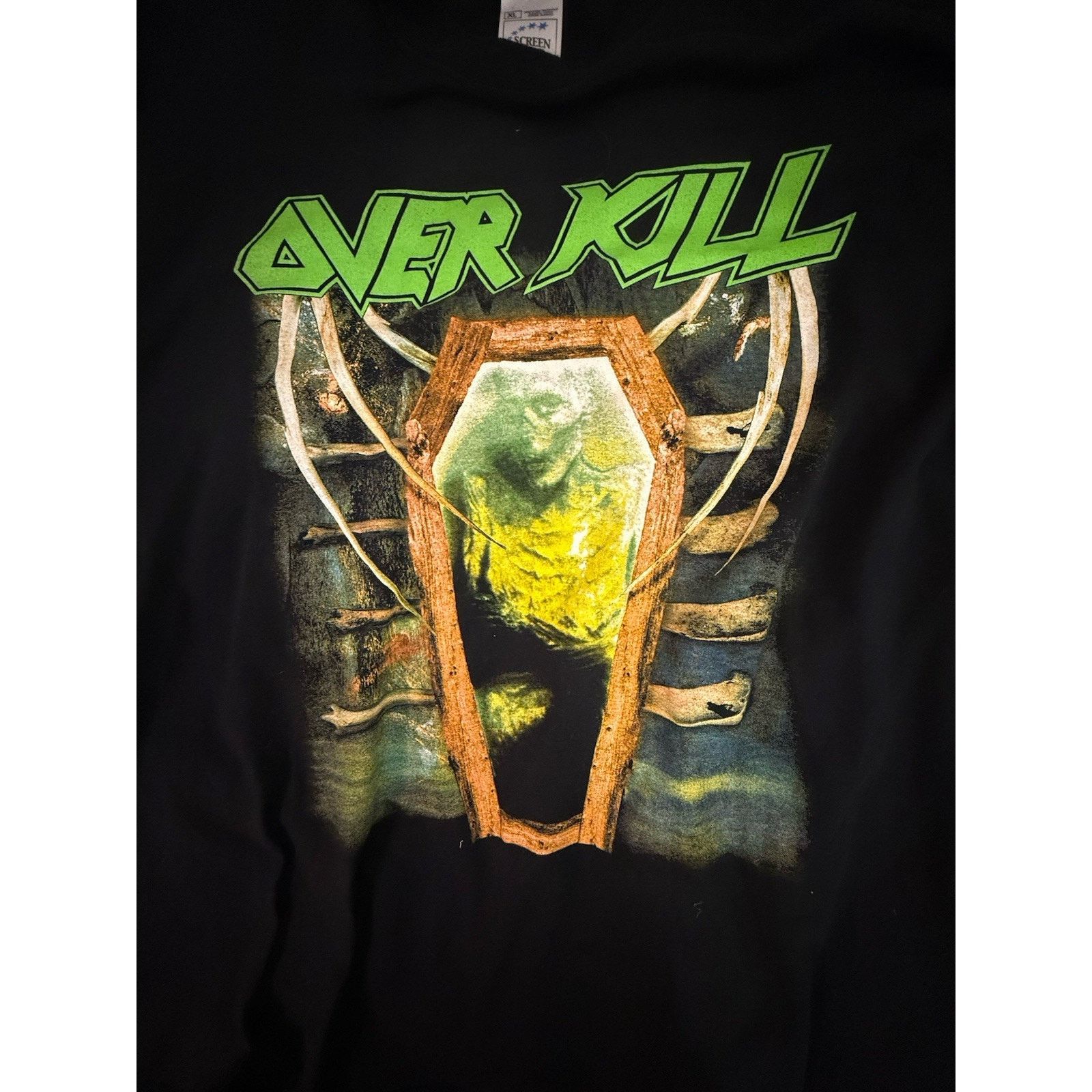 Vintage Overkill Longsleeve F@@k You Screen Stars Vintage t- Shirt Size US XL / EU 56 / 4 - 3 Thumbnail