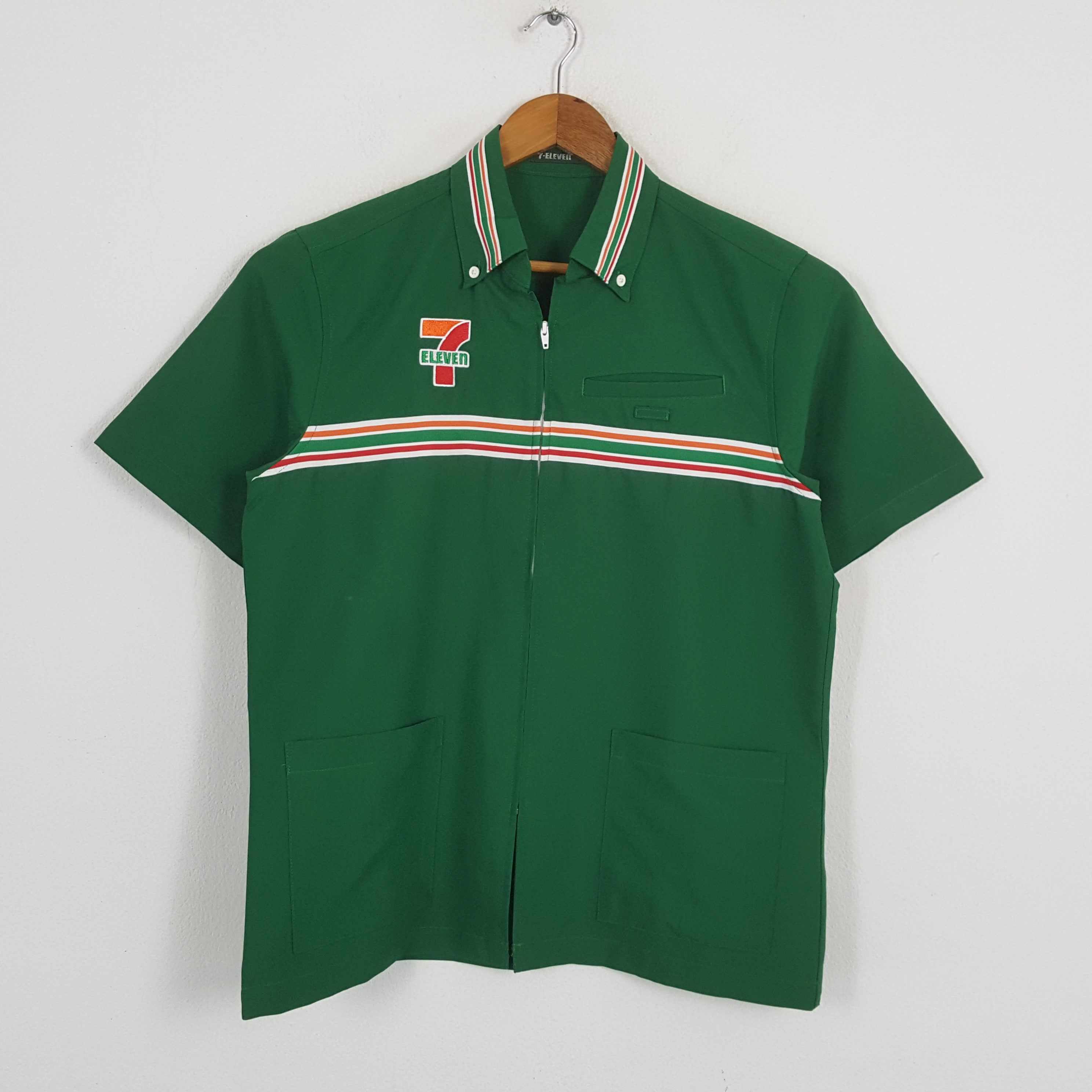 Japanese Brand × Vintage Vintage 7-ELEVEn Japanese Workers Uniform Shirt Jacket Size US M / EU 48-50 / 2 - 3 Thumbnail