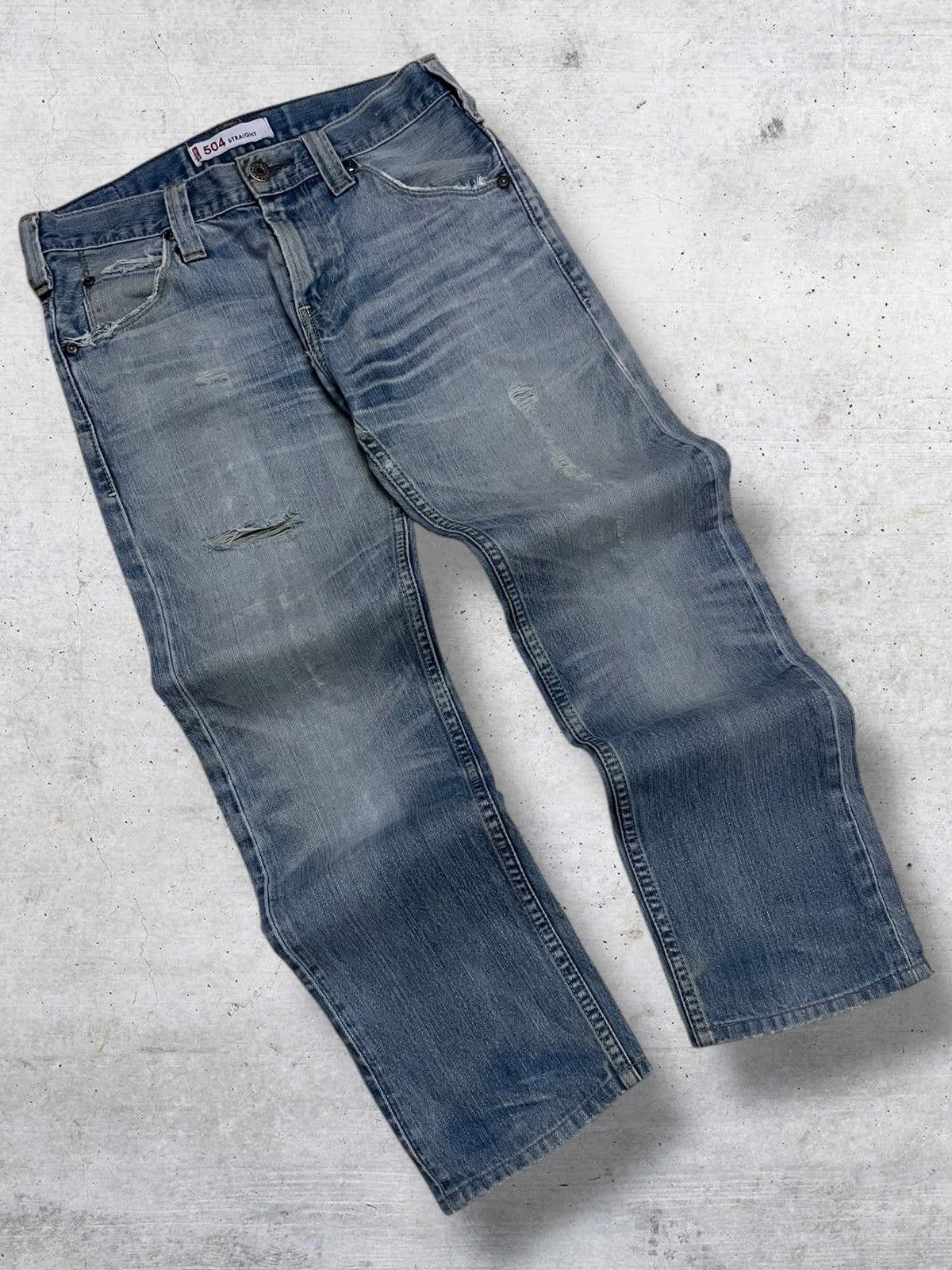 Levi's Vintage Clothing VINTAGE 504 LEVIS USA DESIGNER 90S RIPPED OG STYLE DENIM Size US 30 / EU 46 - 2 Thumbnail