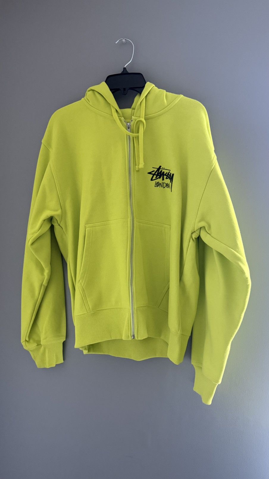 Stussy Stussy double face label contrast stitch zip hoodie | Grailed