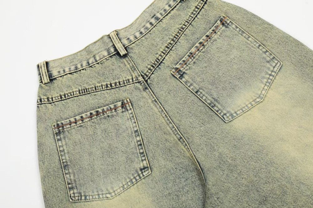Jean Men's punk distressed washed denim shorts Size US 32 / EU 48 - 5 Thumbnail