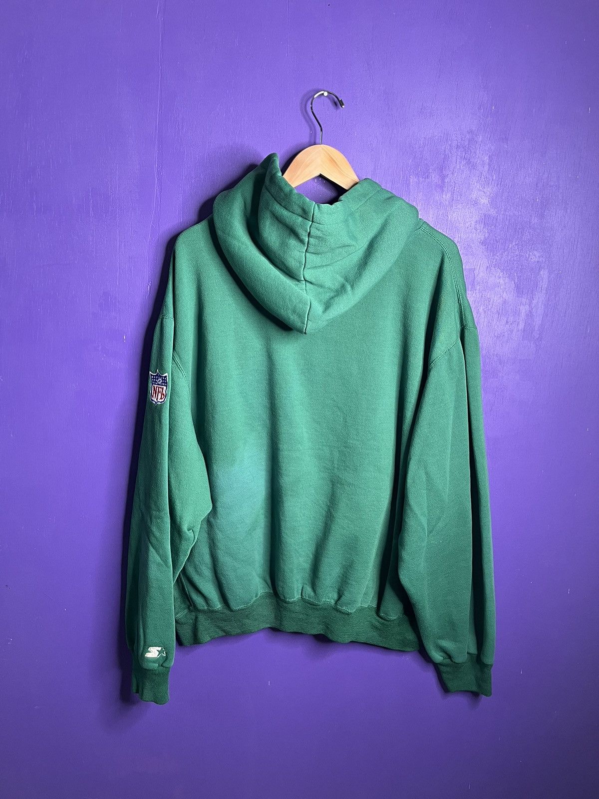 NFL × Starter × Vintage Vintage 80s New York jets logo button hoodie Size US XXL / EU 58 / 5 - 2 Thumbnail