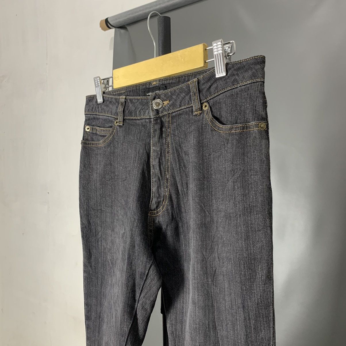 Hysteric Glamour Vtg 90s Japanese Mer-Lassette Denim Flare Punk Boot Cut Pant Size US 29 - 2 Thumbnail