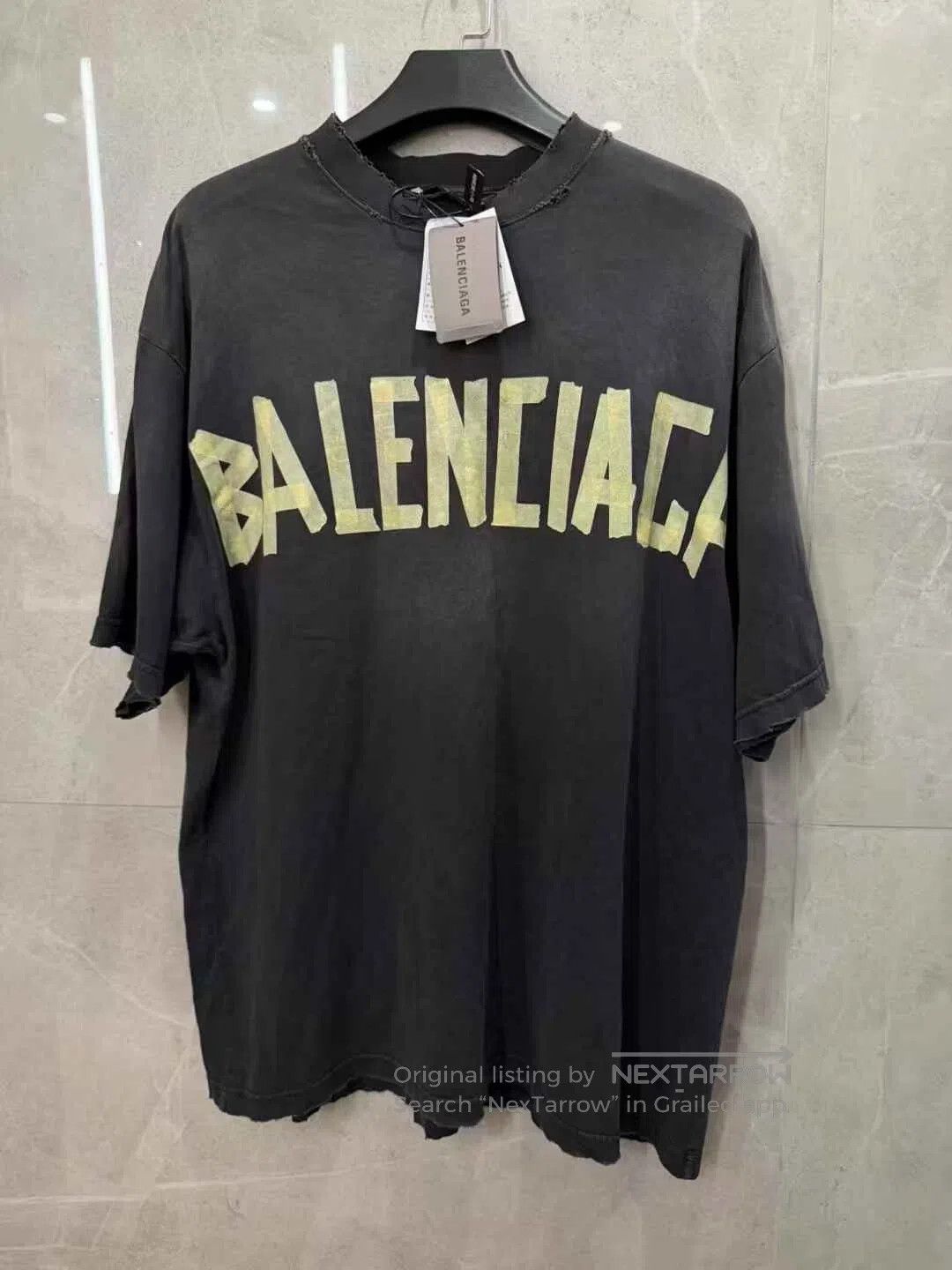 Balenciaga Balenciaga Tape Letter Print Short Sleeve T-Shirt| Size US L / EU 52-54 / 3 - 1 Thumbnail