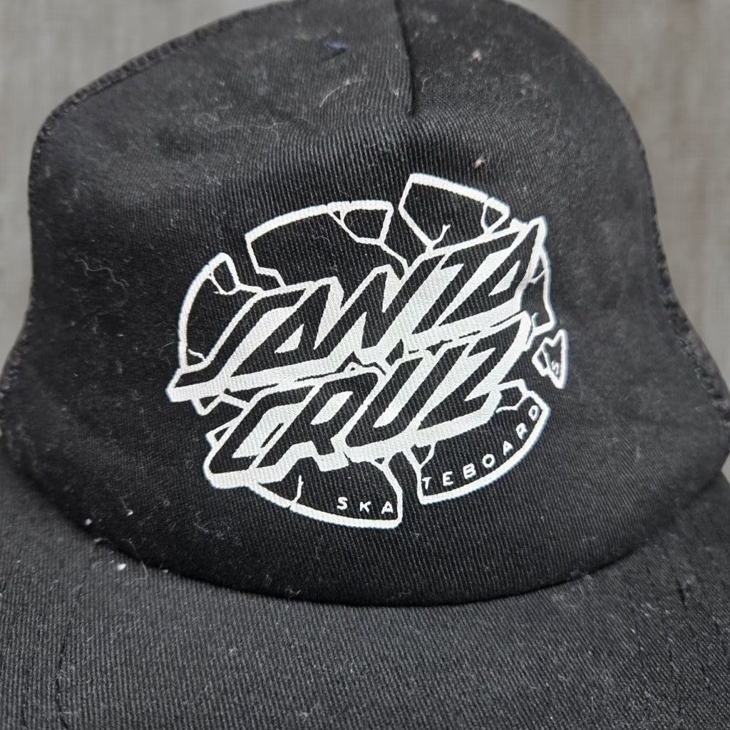 Vintage Santa Cruz Black Baseball Cap Hat One Size Men Size ONE SIZE - 1 Thumbnail