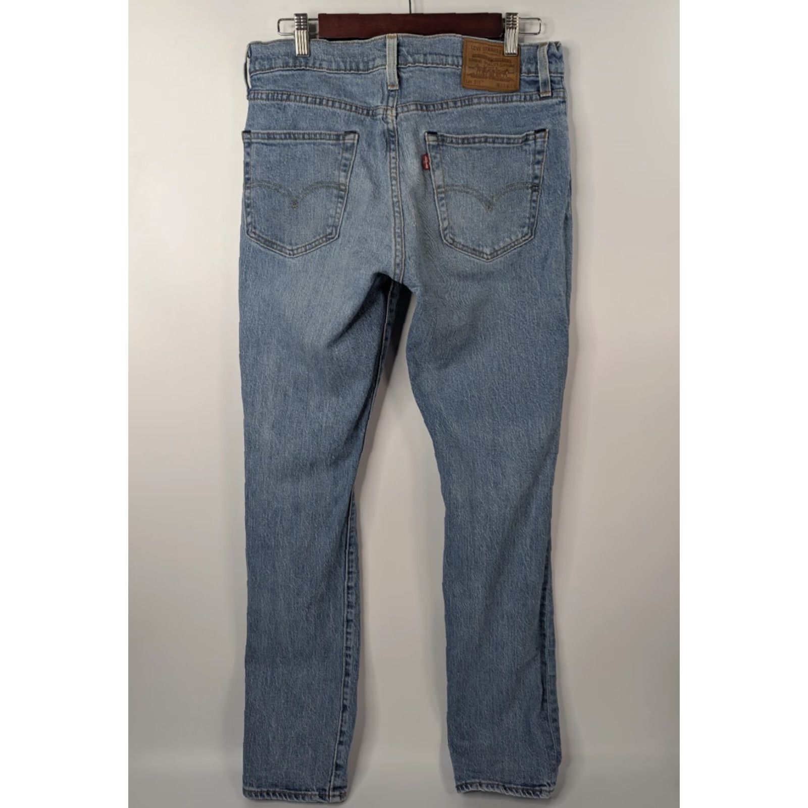 Levi's Levis Levi's 511 Jeans Slim Straight Blue 33x34 Regular Men's Denim Distressed 80s 90s Rock Workwear Size US 33 - 6 Thumbnail