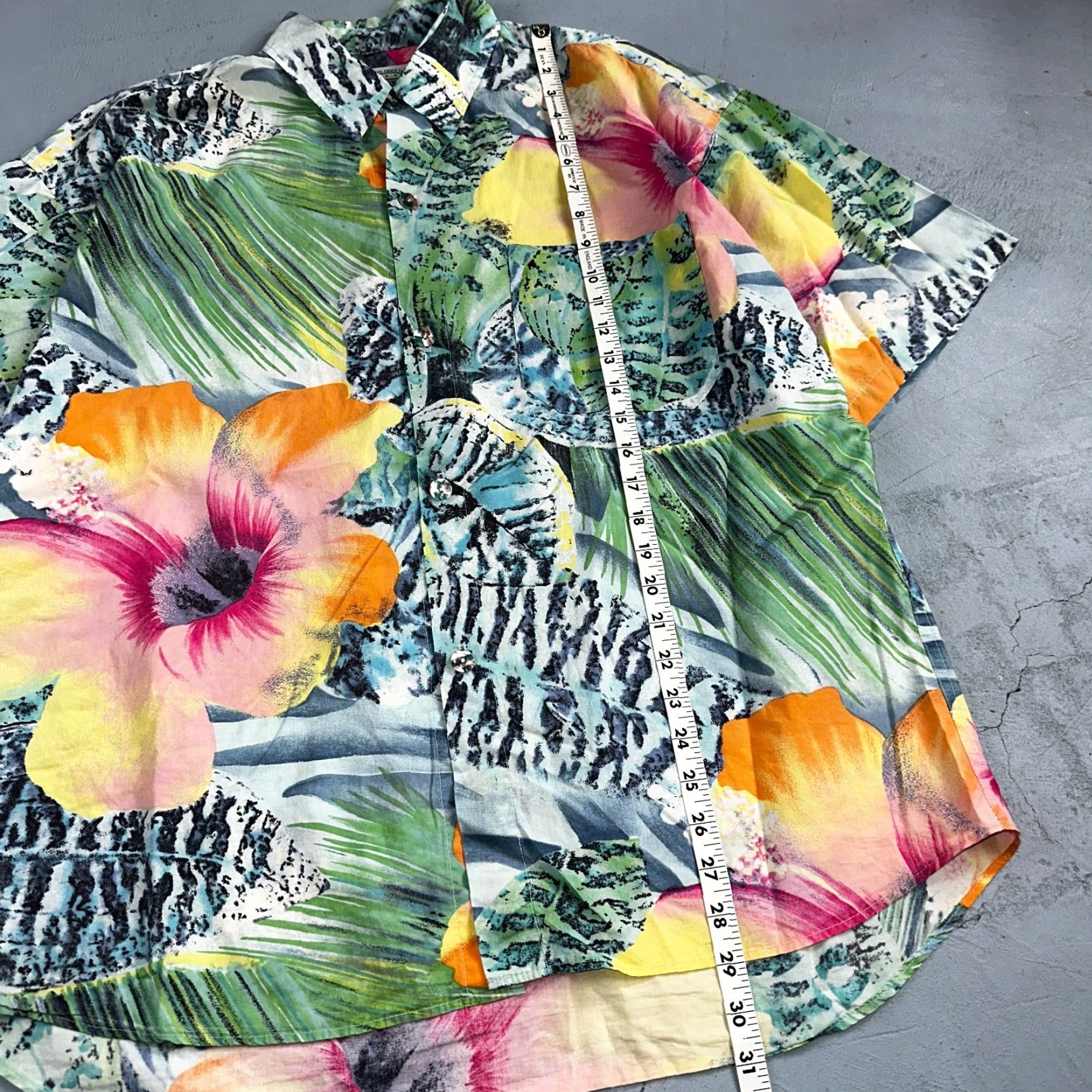 Jams World VINTAGE Jams World Tropicana Floral Men's Hawaiian Button Large Shirt USA Made Size US L / EU 52-54 / 3 - 4 Thumbnail
