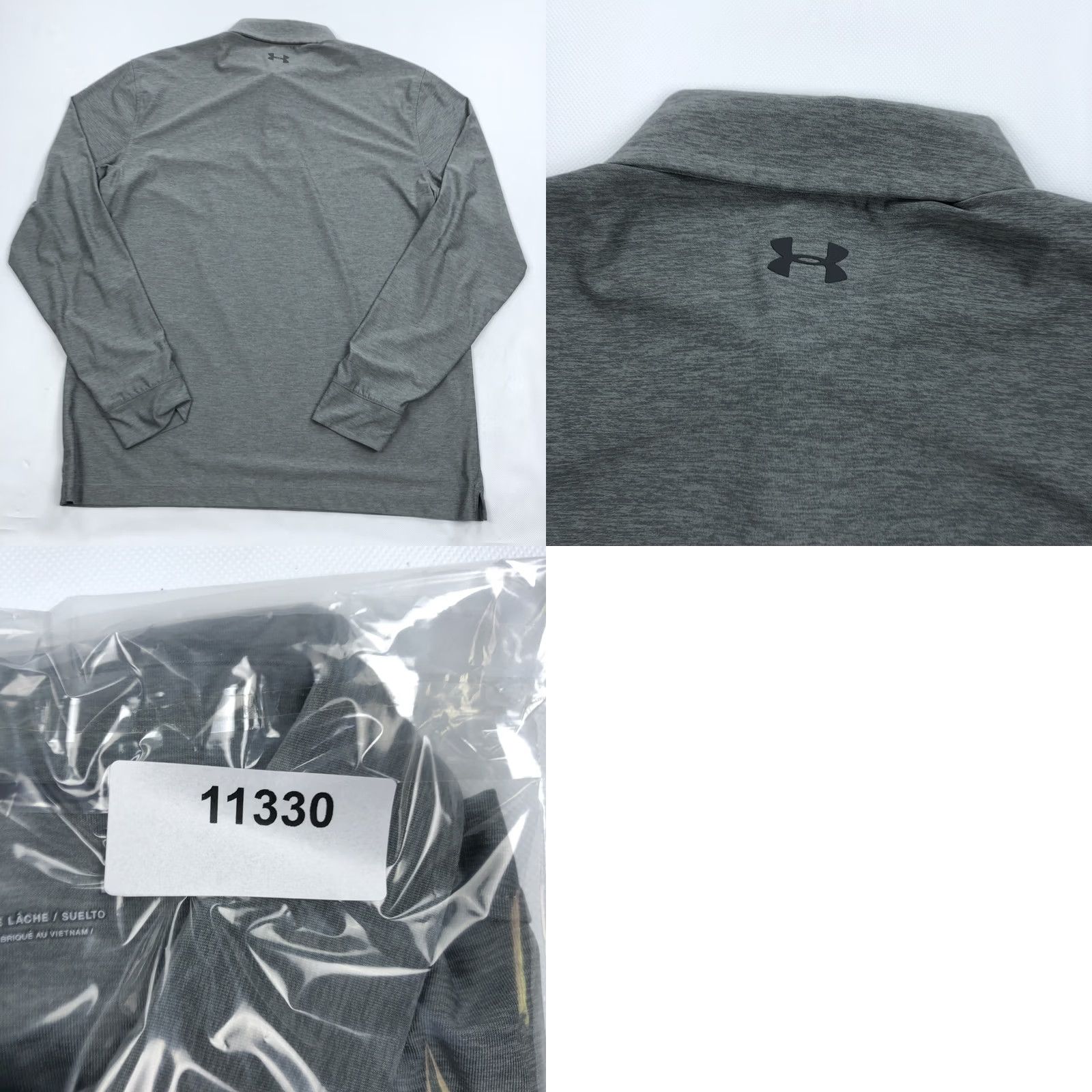 Under Armour Under Armour Polo Shirt Long Sleeve Gray Men L Loose Fit Performance Golf Shirt Size US L / EU 52-54 / 3 - 8 Thumbnail