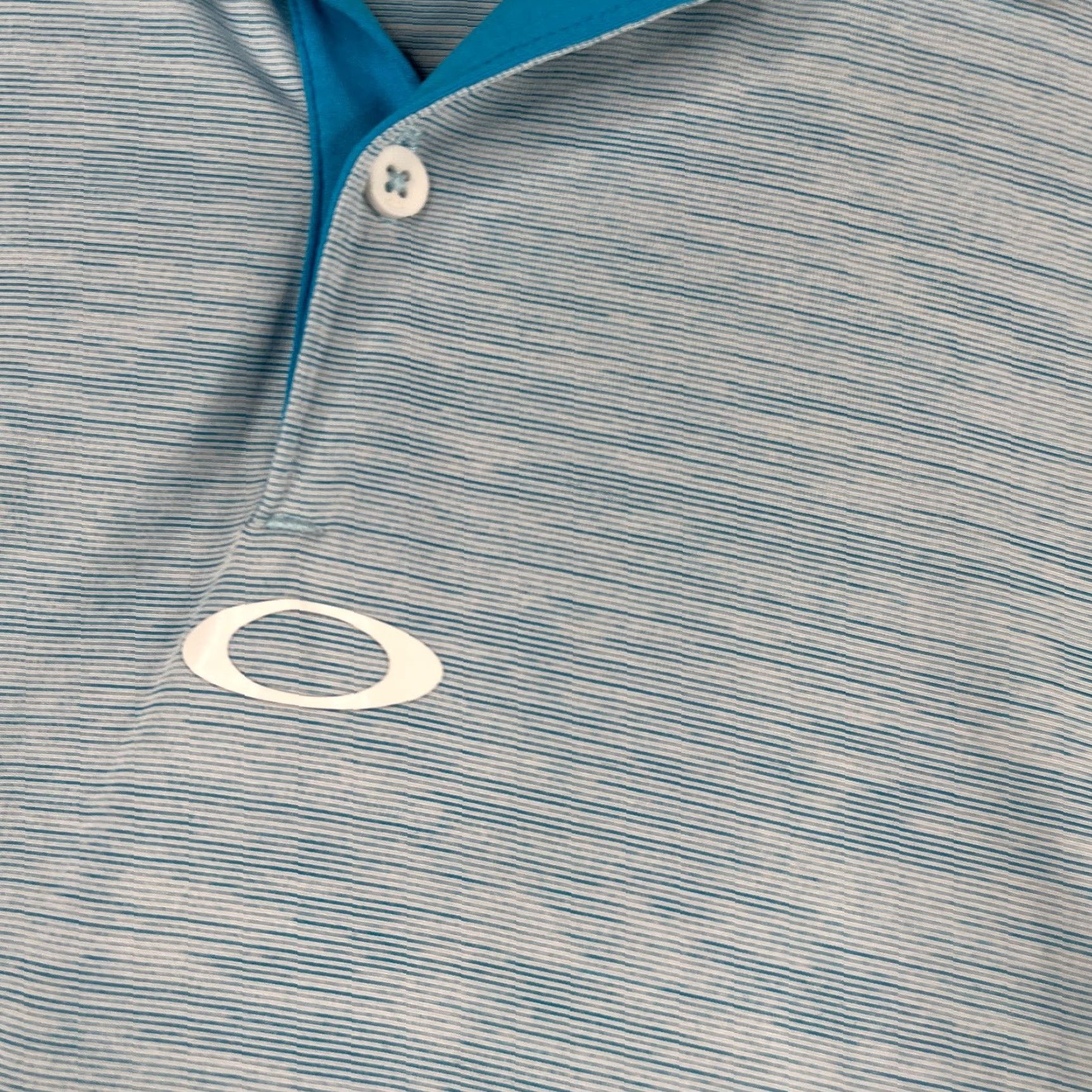 Oakley Oakley Performance Polo Shirt 2XL Blue Heather Solid Short Sleeve Collared Button Logo Lightweight Golf Men Polo Shirt Size US XXL / EU 58 / 5 - 3 Thumbnail