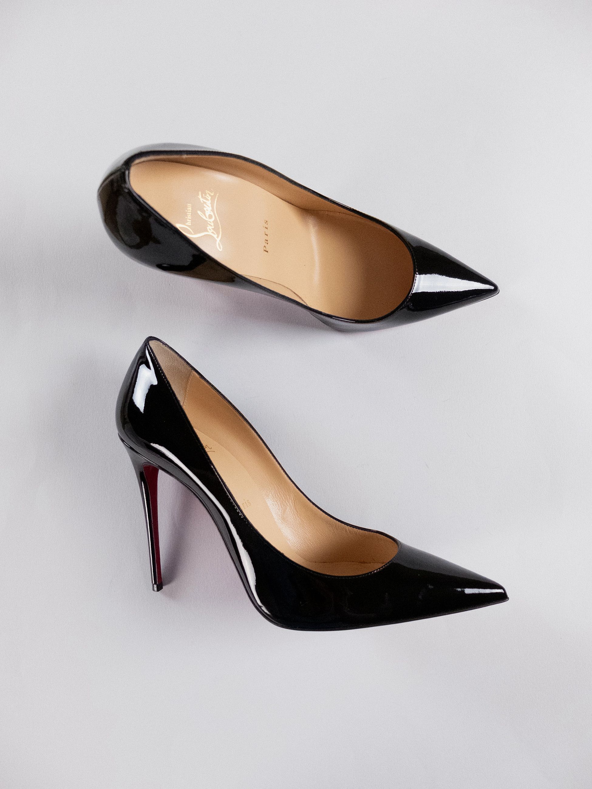 Christian Louboutin CHRISTIAN LOUBOUTIN Kate black patent leather pumps 10 Size US 10 / IT 40 - 3 Thumbnail