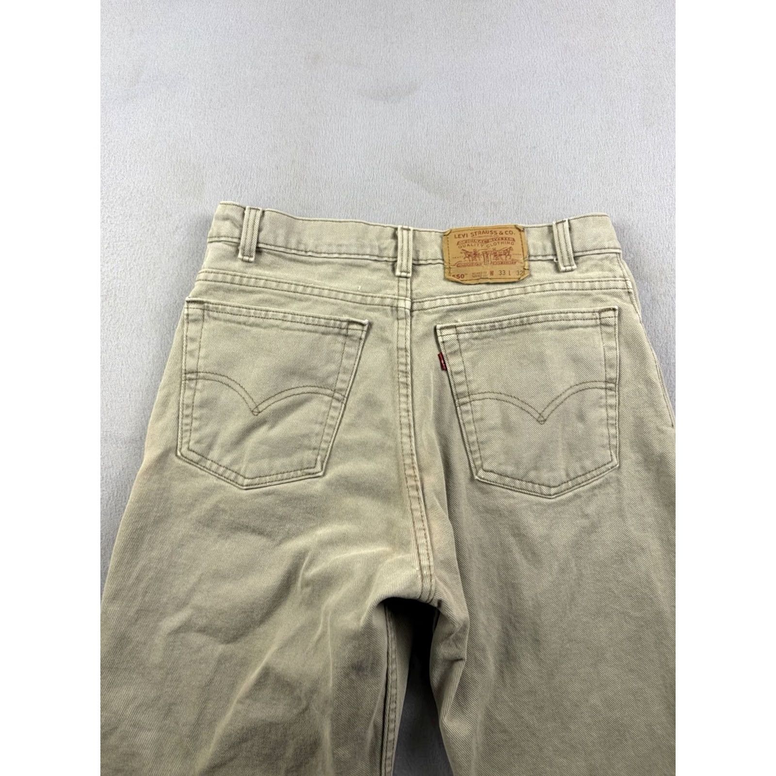 Levi's VINTAGE Levi’s 550 Jeans Men’s 33x30 Brown Tapered 90s Jeans Mens Brown 90s Size US 33 - 3 Thumbnail