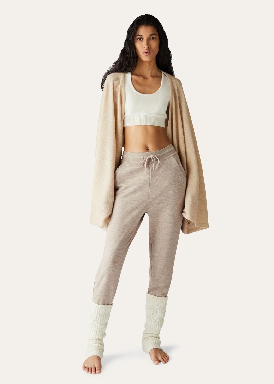 Loro Piana o1srvl11e1024 Cocooning Sweatpant in Beige Size 28" / US 6 / IT 42 - 4 Thumbnail