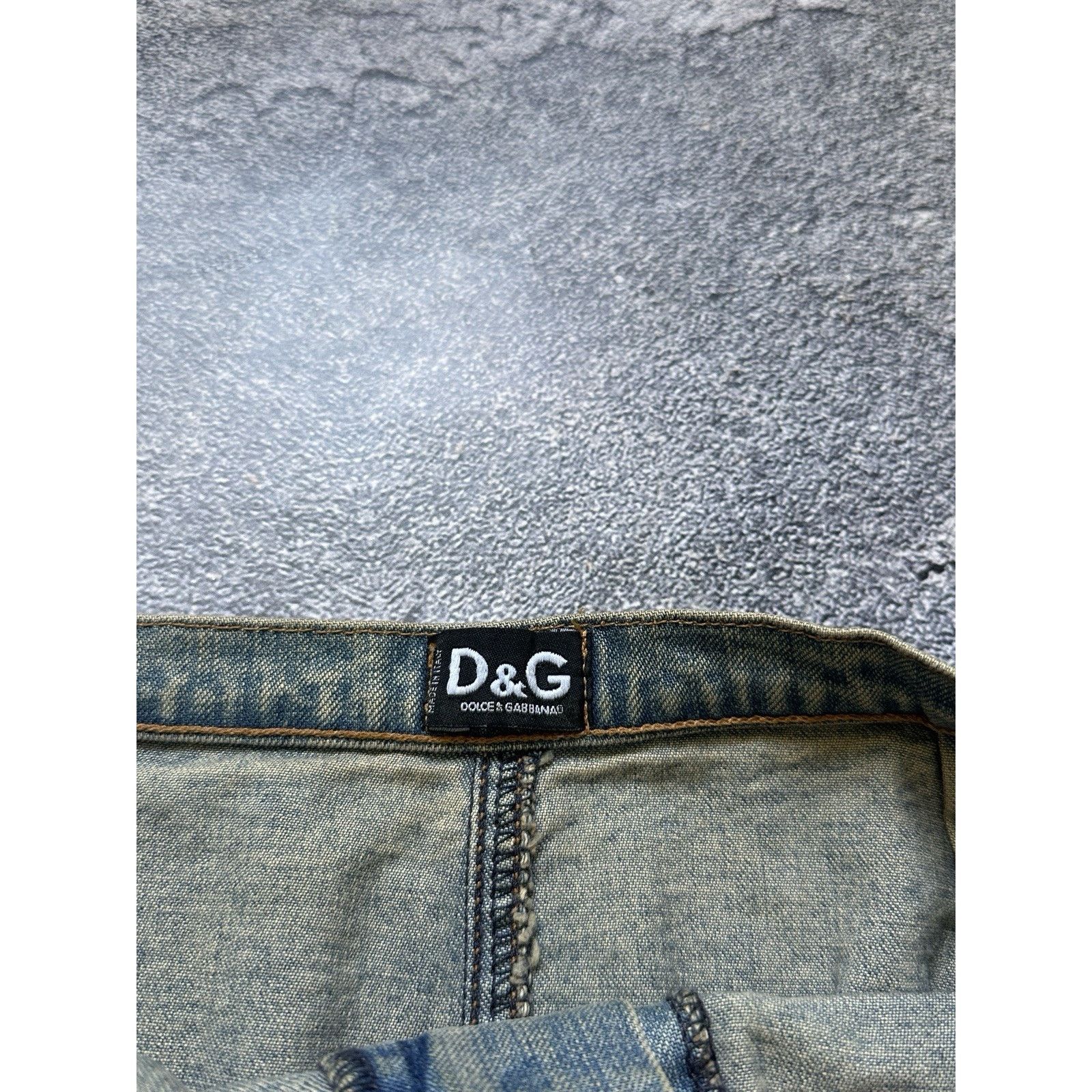 Dolce & Gabbana Vintage 90’s Dolce & Gabbana Y2k Wash Denim Pocket Skirt Size 29" - 3 Thumbnail