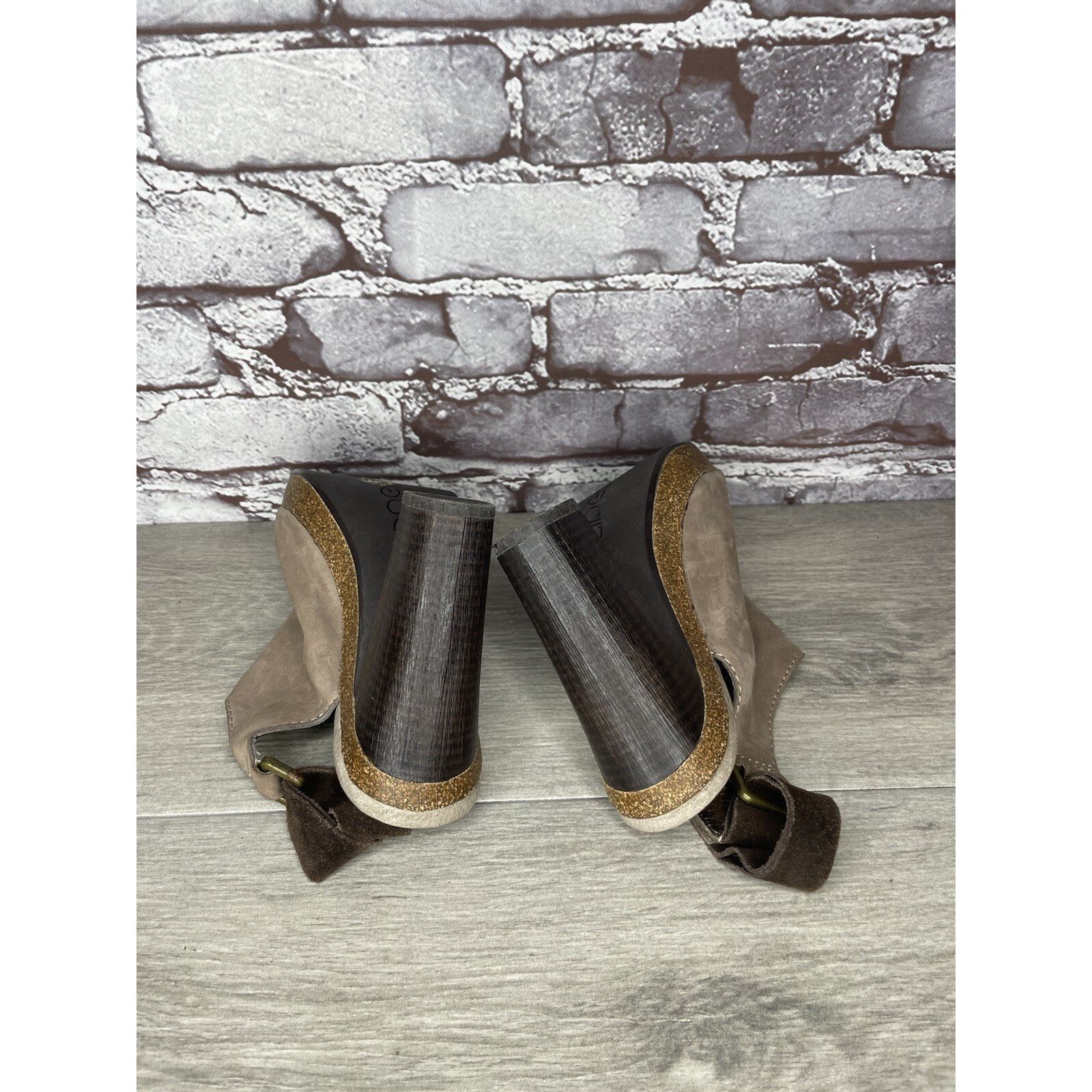 Other Apepazza Parma Brown Taupe Leather Peep Toe Heeed Booties Wo Size US 7.5 / IT 37.5 - 22 Thumbnail