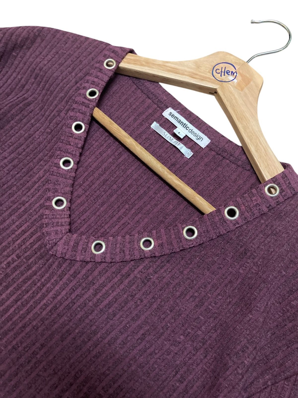 14th Addiction Semantic Design V-Neck Long Sleeve T-Shirt Size US L / EU 52-54 / 3 - 7 Thumbnail