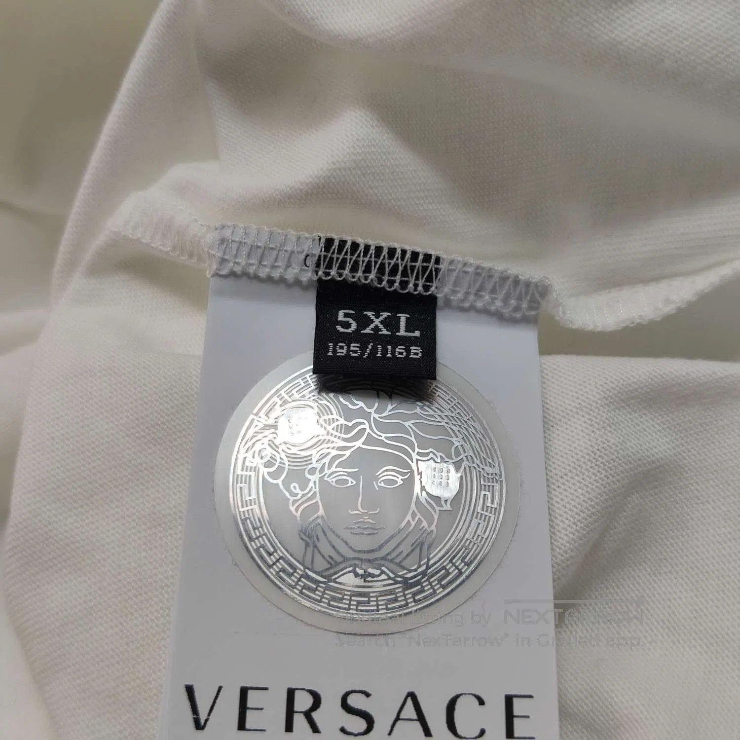 Versace Versace White Logo-Print Oversized T-Shirt. Size US XXL / EU 58 / 5 - 6 Thumbnail