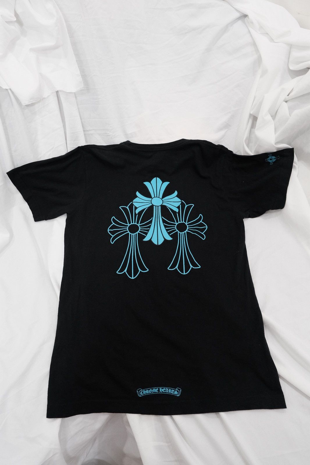 Chrome Hearts Chrome Hearts triple blue cross tee | Grailed