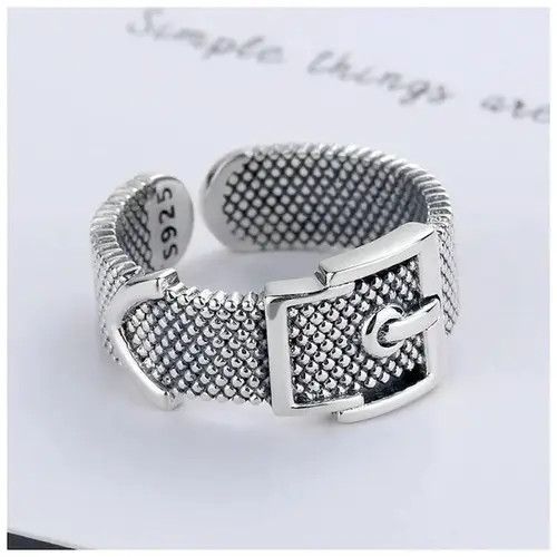 VIBE Vintage Big Belt Rings with antique Knuckle Size ONE SIZE - 1 Thumbnail