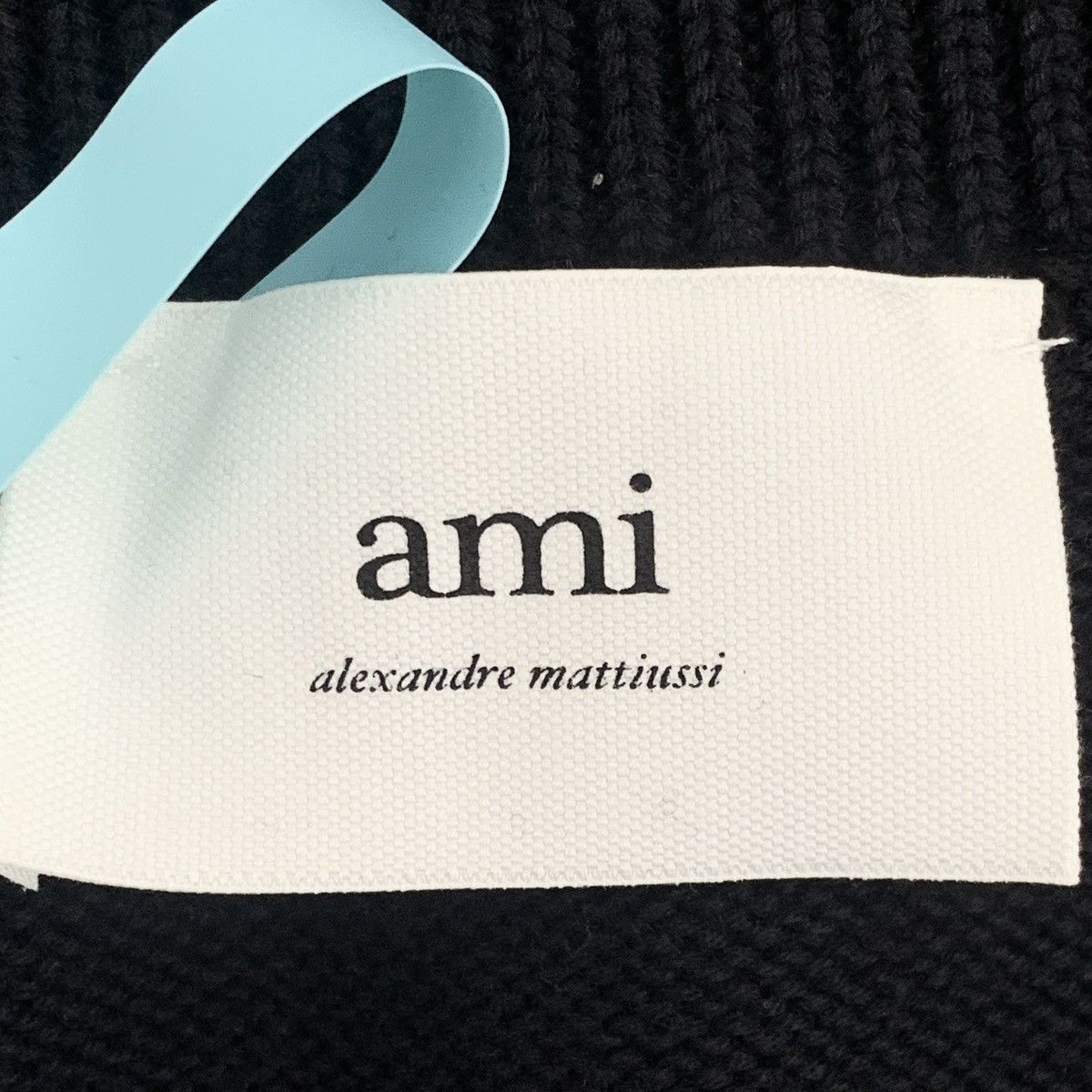 AMI Ami Black Heart Cotton V-neck Sleeveless Knit Vest K26WX Size US L / EU 52-54 / 3 - 5 Thumbnail