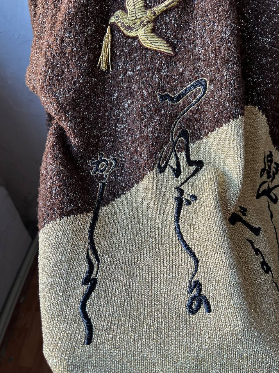Kansai Yamamoto ARCHIVAL 80’S YAMAMOTO KANSAI MADE IN JAPAN DESIGN SWEATER M Size US M / EU 48-50 / 2 - 18 Thumbnail