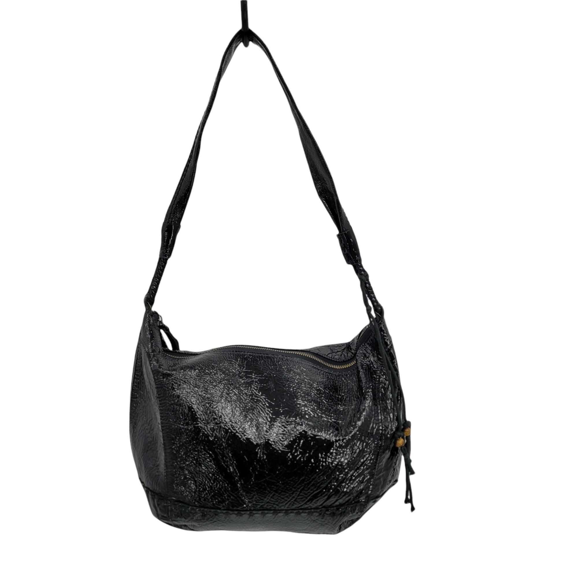 The Sak The Sak Black Leather Shoulder Bag Alternative Grunge Shiny Size ONE SIZE - 3 Thumbnail