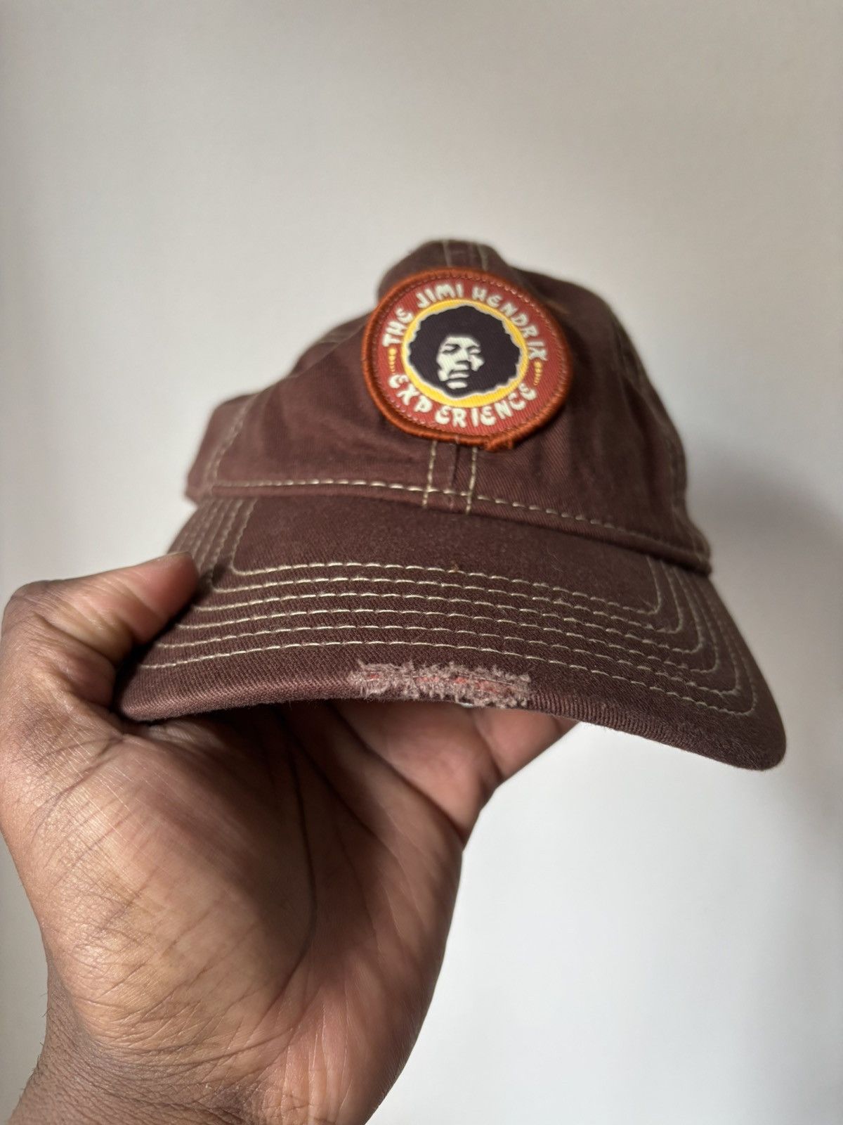 Vintage Vintage 2006 Jimi Hendrix Experience Brown Cap Adjustable Size ONE SIZE - 4 Thumbnail