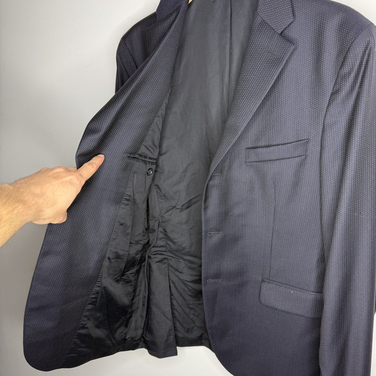 Acne Studios Acne Studios J Dot AW13 Suit Blazer + Pants Wool Navy Size 46R - 10 Thumbnail