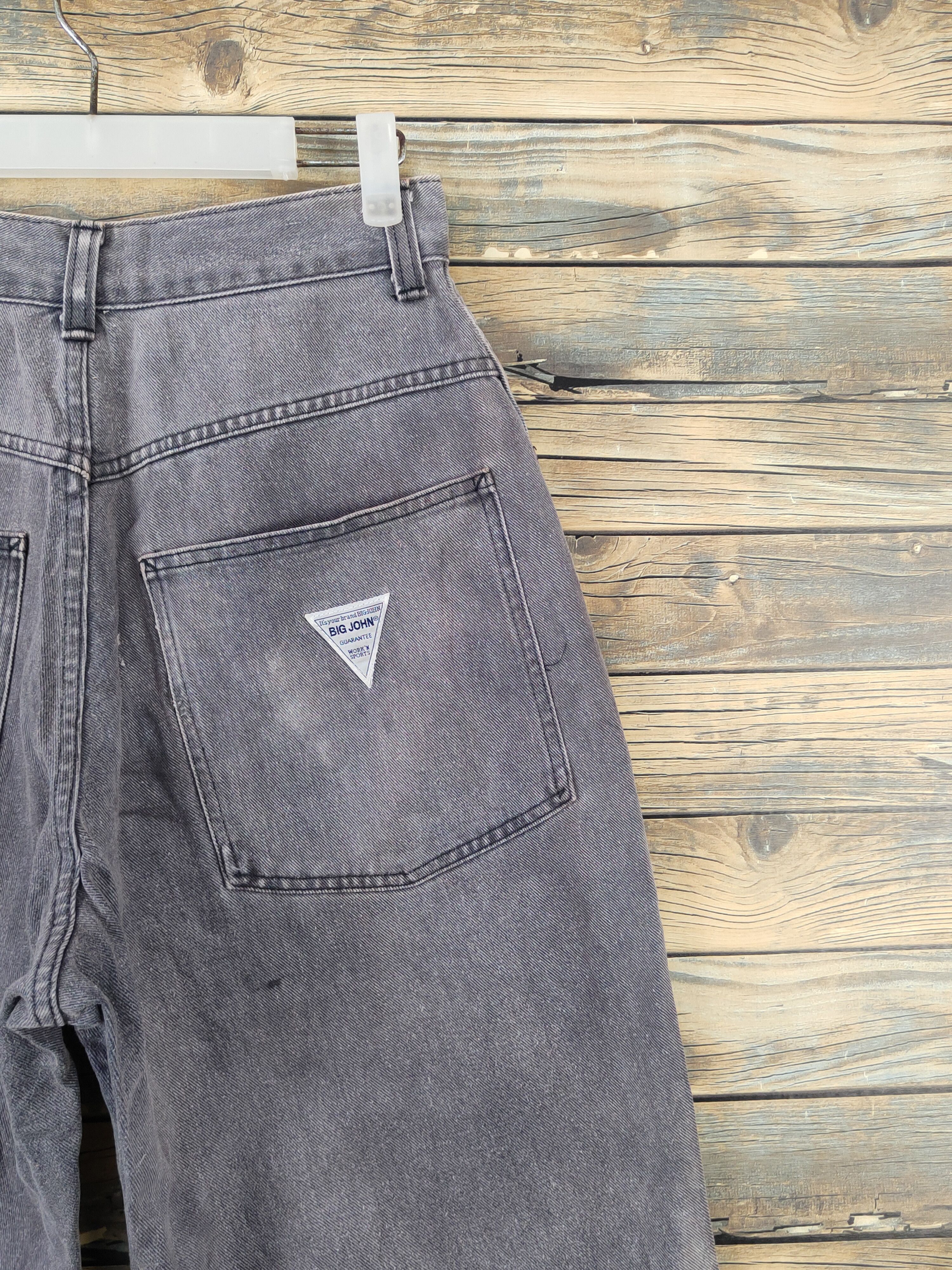 Big John Big John Dark Gray Distressed Ripped denim Jeans #W1586 Size US 28 / EU 44 - 11 Thumbnail