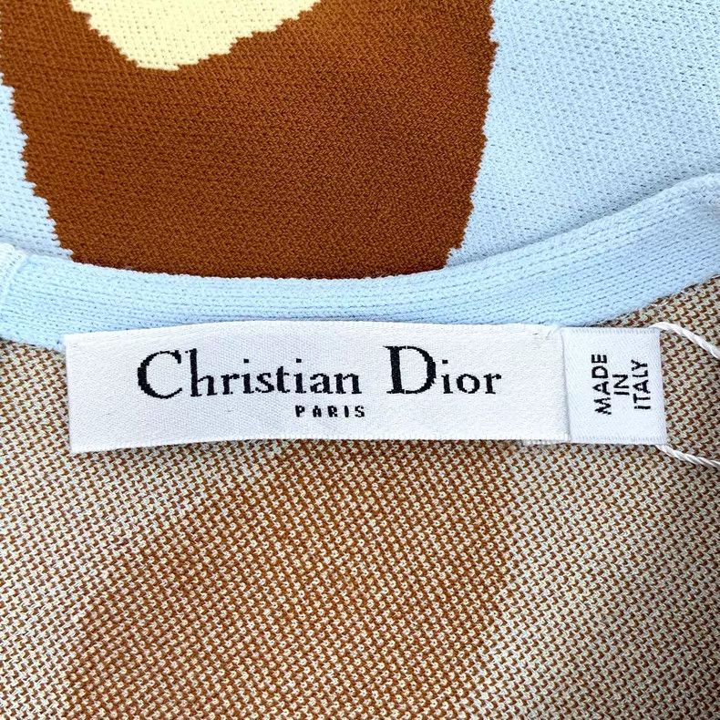 Dior Dior Light blue patterned printed round-neck long-sleeved Size S / US 4 / IT 40 - 5 Thumbnail