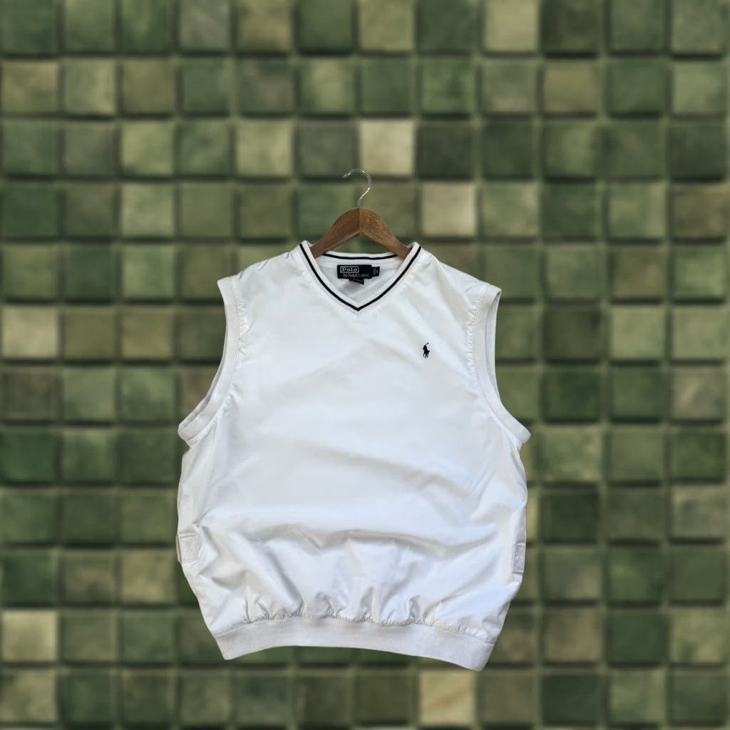 Polo Ralph Lauren VINTAGE Polo Ralph Lauren Vest White Gilets Men’s Tennis Style Sleeveless Size M Polo Ralph Lauren Vest White Men's Tennis Style Sleeveless M Size US M / EU 48-50 / 2 - 1 Thumbnail