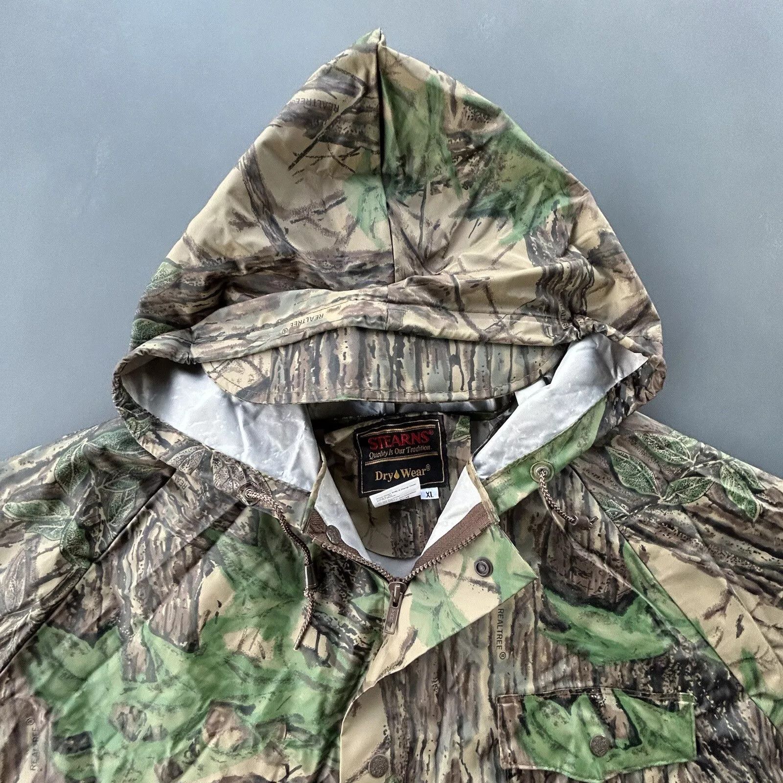 Vintage Stearns Dry Wear Men's Realtree Camo Hunting Rain Size US XL / EU 56 / 4 - 9 Thumbnail