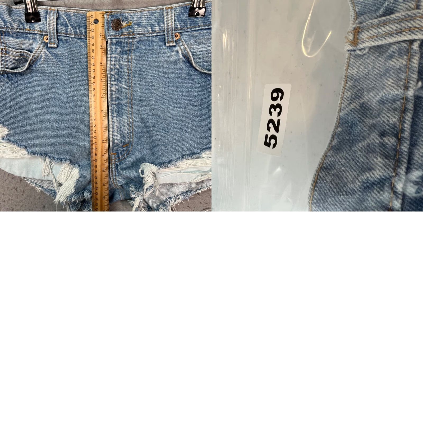 Levi's VINTAGE Levi's Womens 28 Denim Cut-Off Shorts Distressed Blue Frayed Hem Size 28" / US 6 / IT 42 - 8 Thumbnail