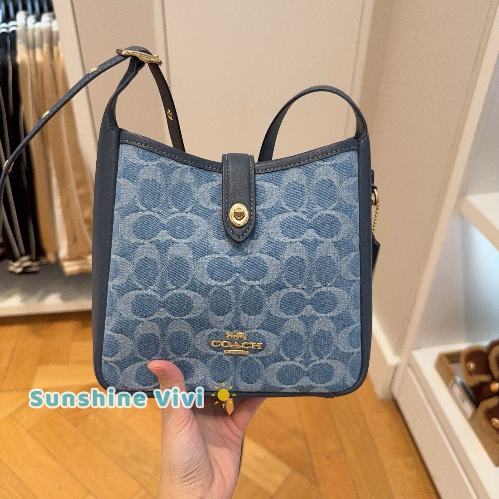 Coach Coach Hadley Mini Crossbody Bag CCZ44 denim/Gold/Indigo
