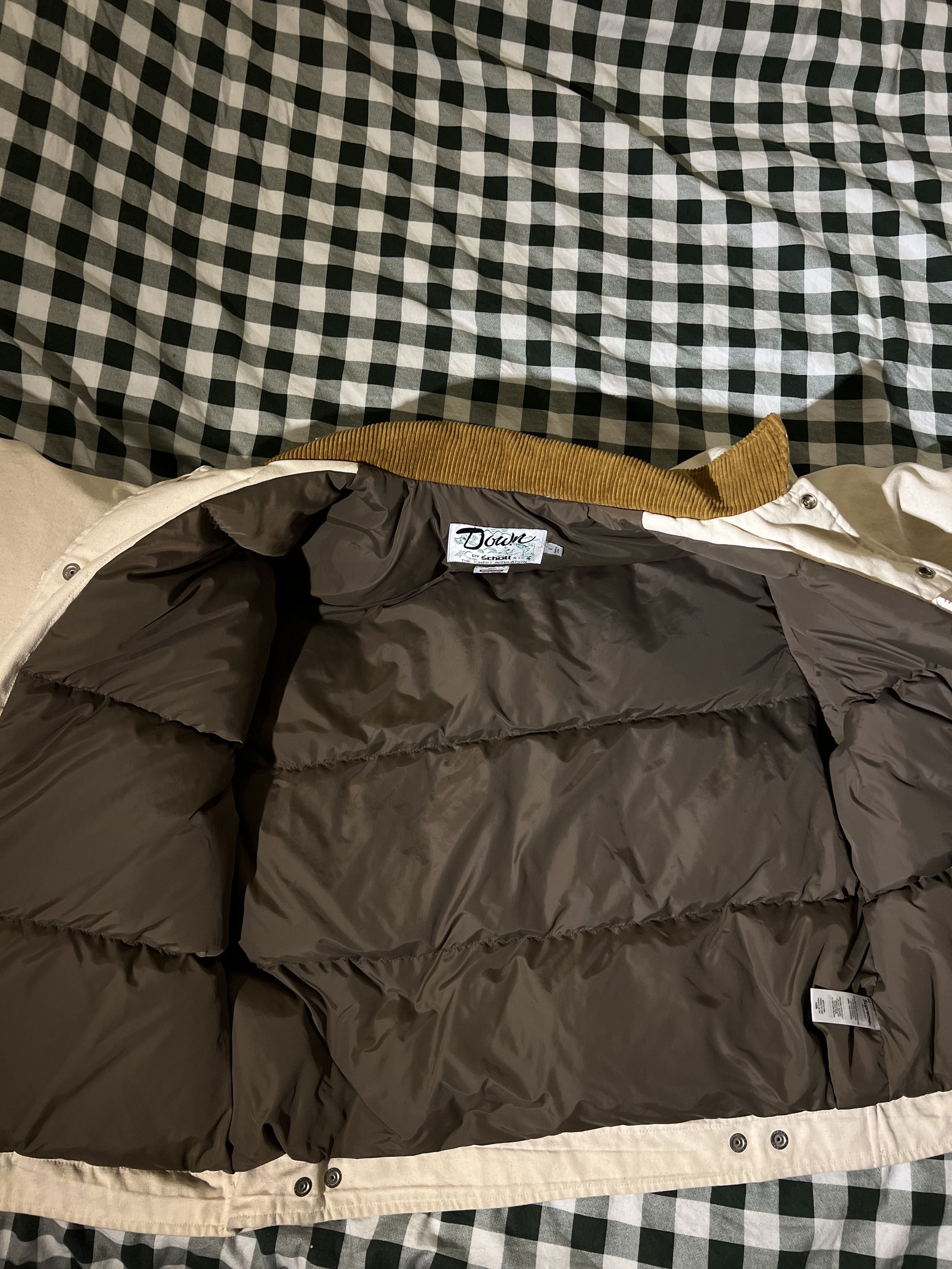 Schott × Supreme Supreme x Schott Canvas Down Trucker Jacket 'Natural' Size US L / EU 52-54 / 3 - 11 Thumbnail