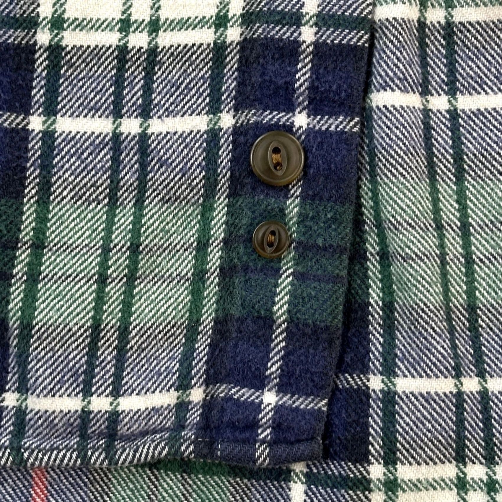 Abercrombie & Fitch VINTAGE Abercrombie & Fitch The Big Shirt Mens XL Green Plaid Flannel Button-Up Shirt Size US XL / EU 56 / 4 - 6 Thumbnail
