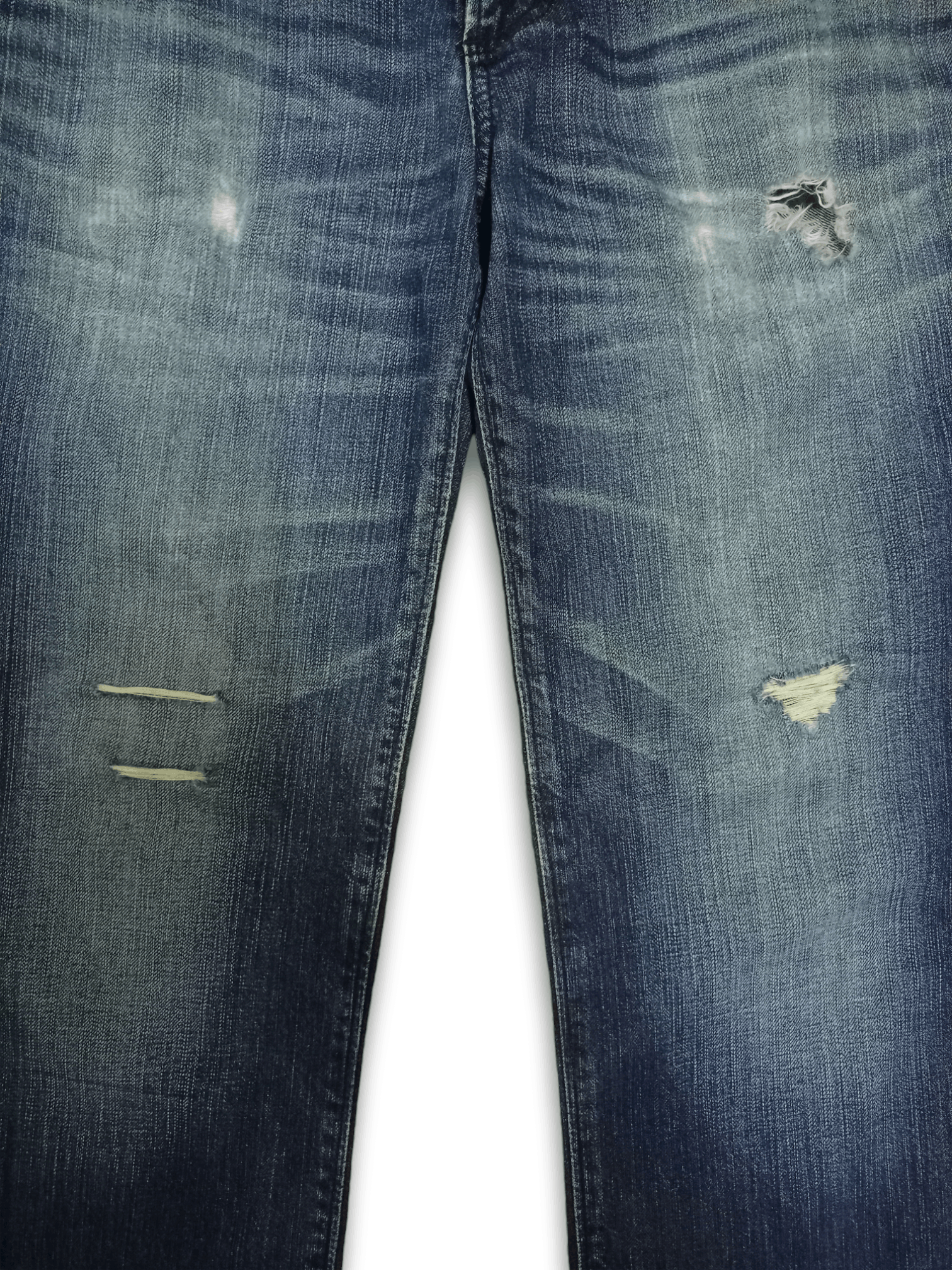 Edwin × Japanese Brand SALES🔥Vintage Edwin Blue Wash Distressed Loose Jeans Size US 32 / EU 48 - 6 Thumbnail